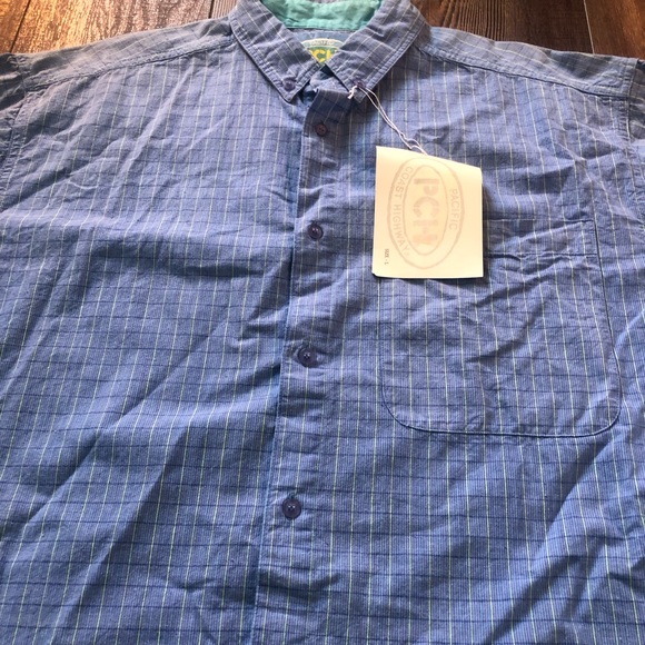 Pacific Coast Highway Button Down Short Sleeve Shirt Size Large 100% Cotton - Picture 4 of 7